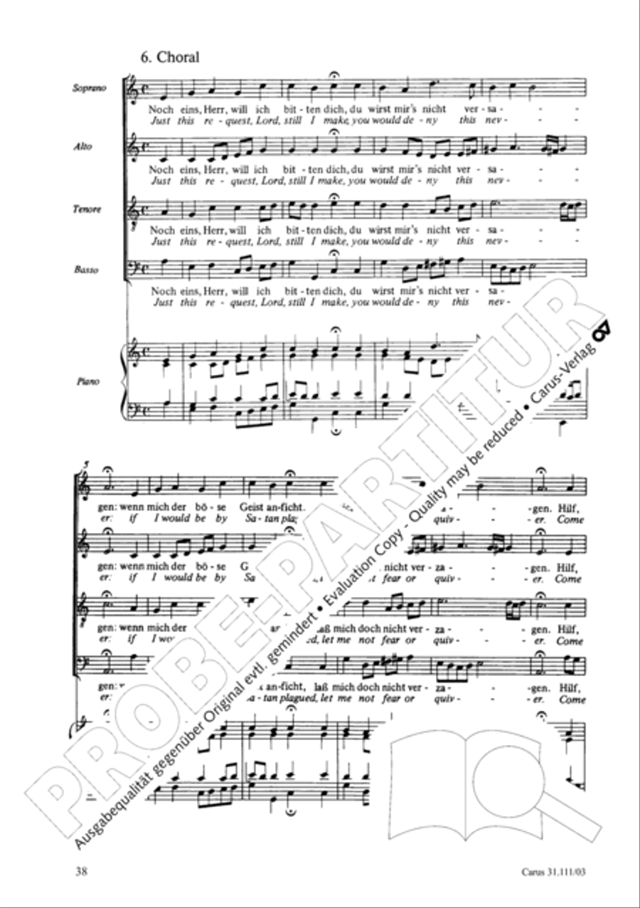 God's will is best, it shall be done (Was mein Gott will, das g'scheh allzeit) 4-Part scores gallery preview page 39