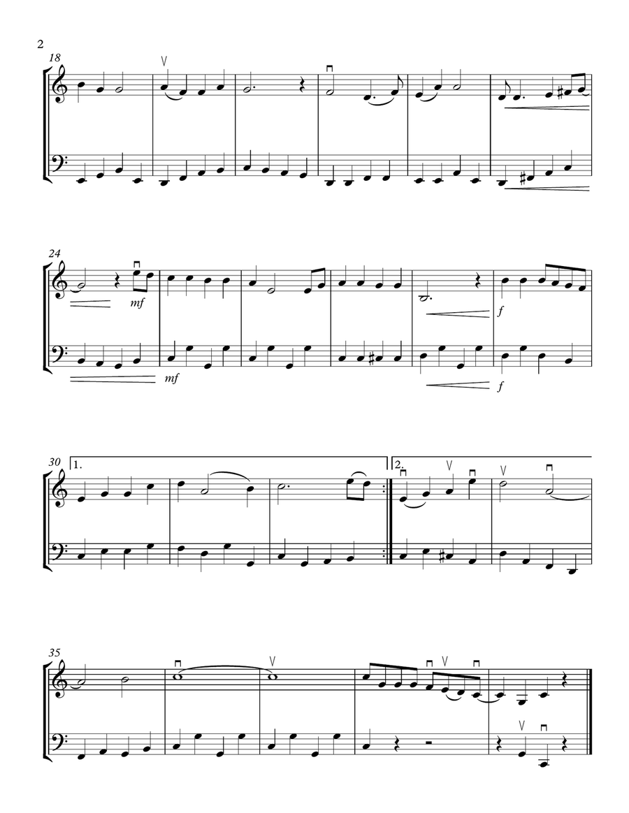 A Holly Jolly Christmas String Duet scores gallery preview page 2