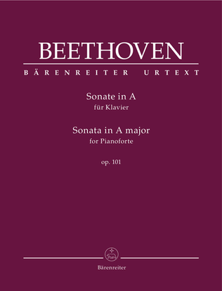 Book cover for Sonata for Pianoforte A major op. 11