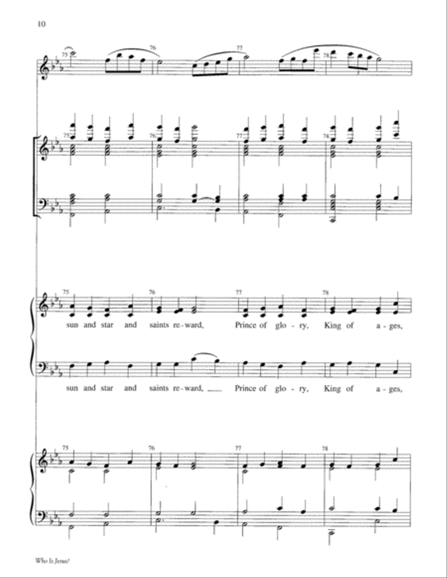 Who Is Jesus? Choir scores gallery preview page 10
