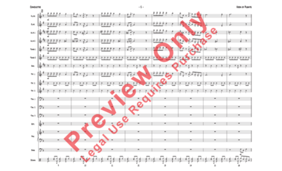 Horn of Puente Horn of Puente Jazz Ensemble scores gallery preview page 17