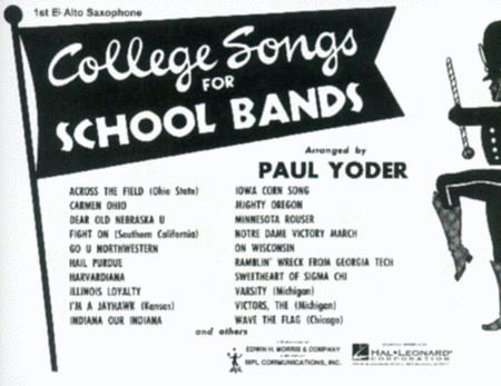 College Songs for School Bands – 1st Eb Alto Saxophone