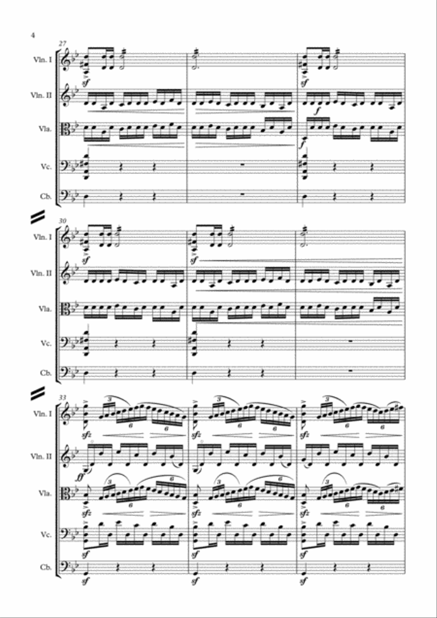 Isaac Albeniz - Asturias (Leyenda) String Orchestra scores gallery preview page 4