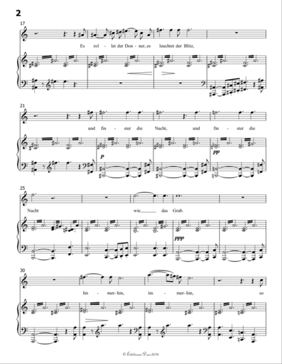 Die junge nonne, by Schubert, D.828, in a minor Voice scores gallery preview page 4