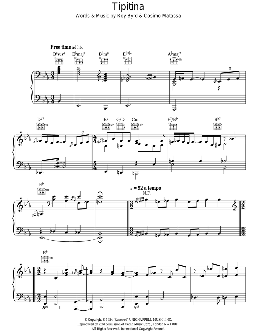 Tipitina Guitar scores gallery preview page 1