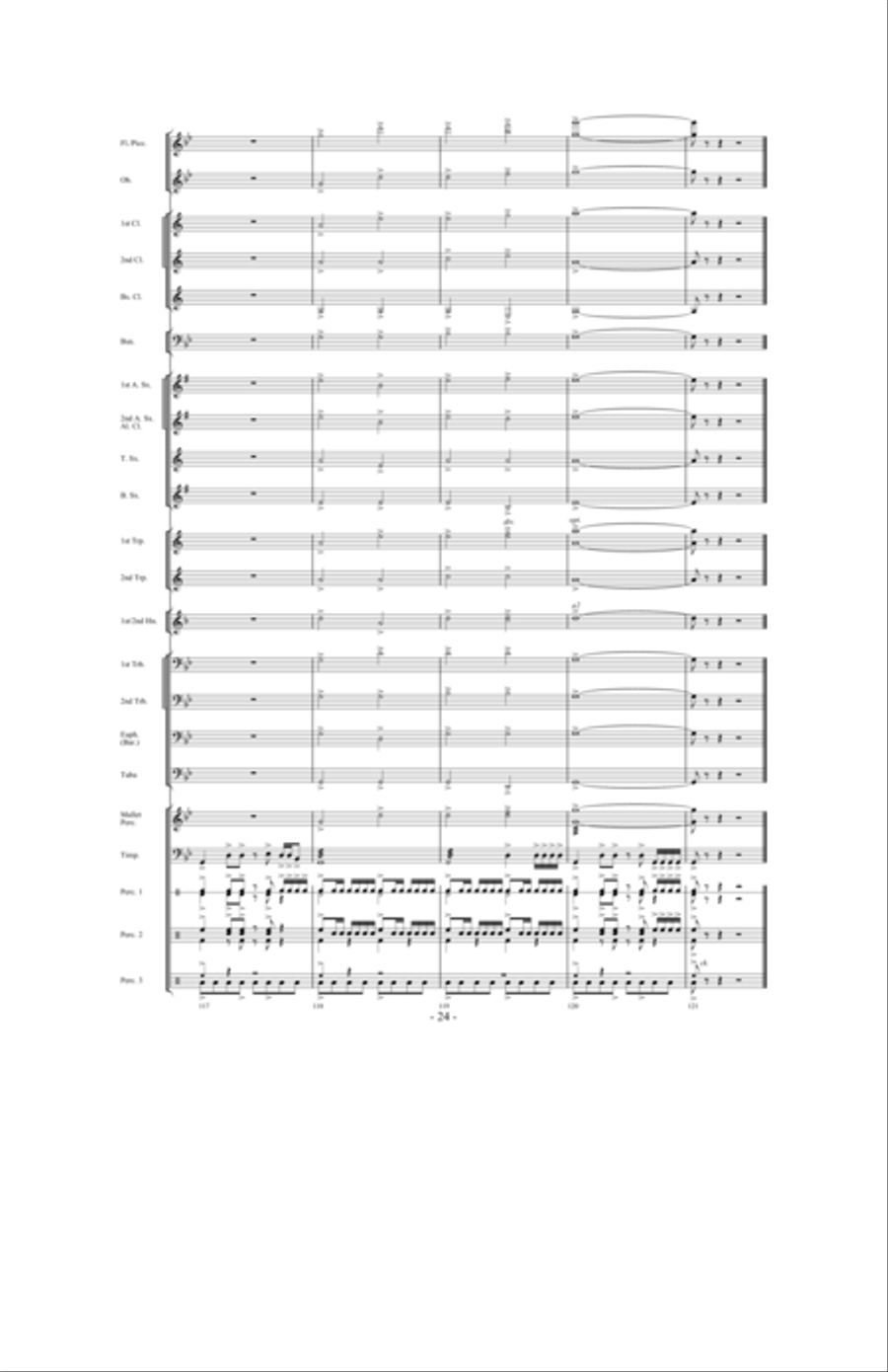 Night Ride Through Metropolis Concert Band scores gallery preview page 23
