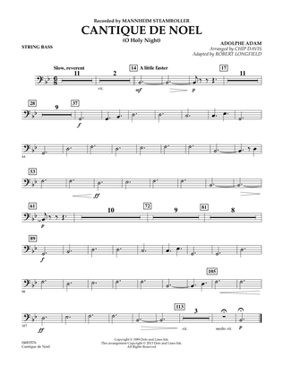 Cantique de Noel (O Holy Night) - String Bass
