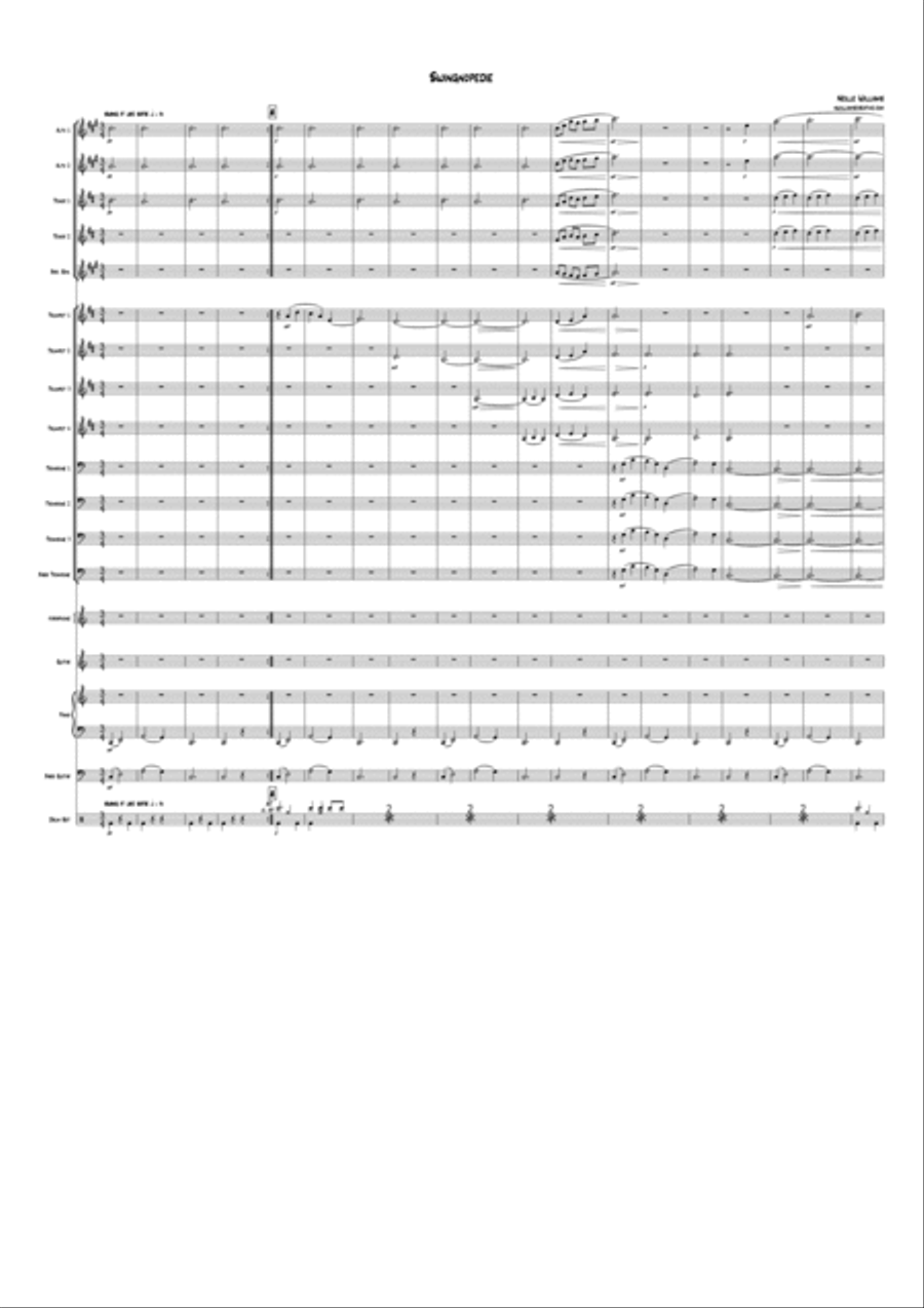 Swingnopedie Jazz Ensemble scores gallery preview page 1