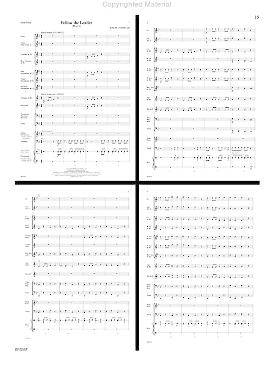 Supremacy Concert Band scores gallery preview page 16