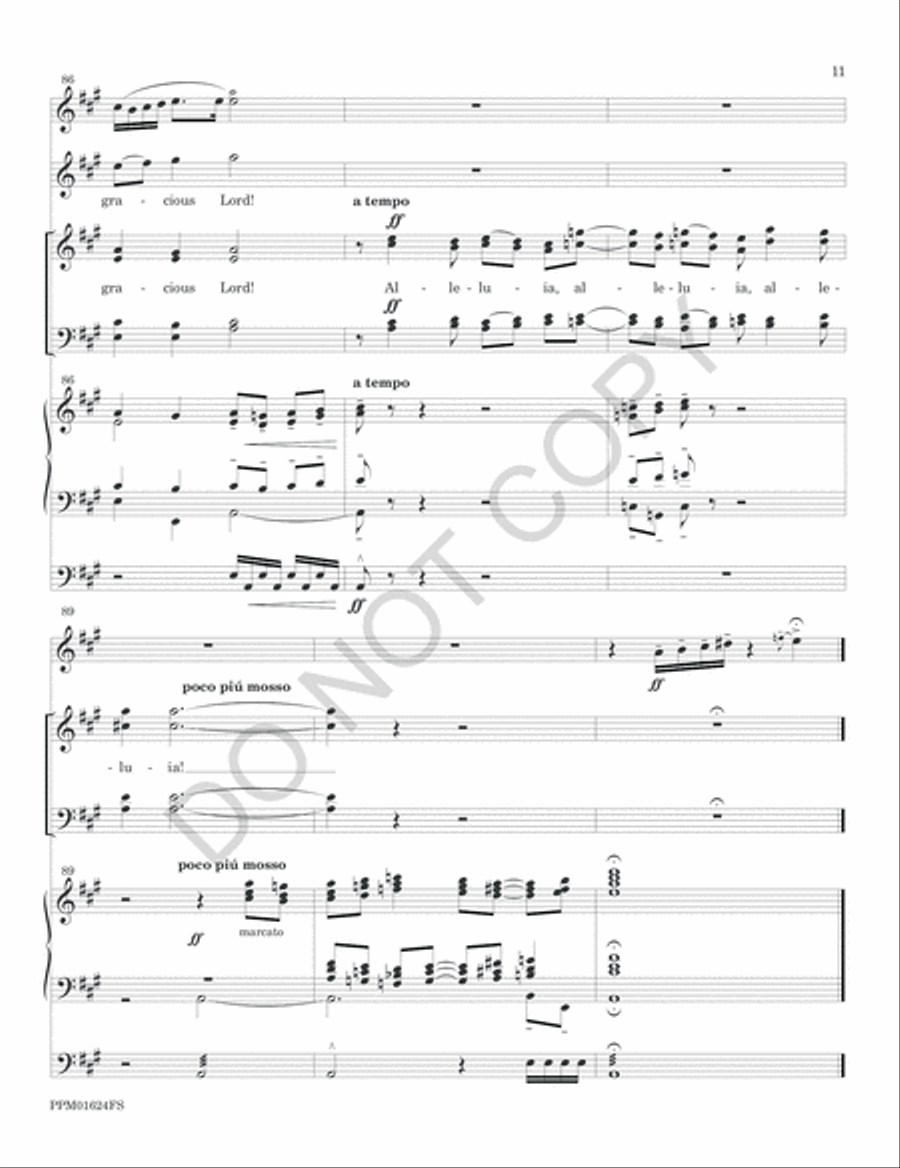 Christ, the Lord, is Risen Today - Full Score 4-Part scores gallery preview page 14