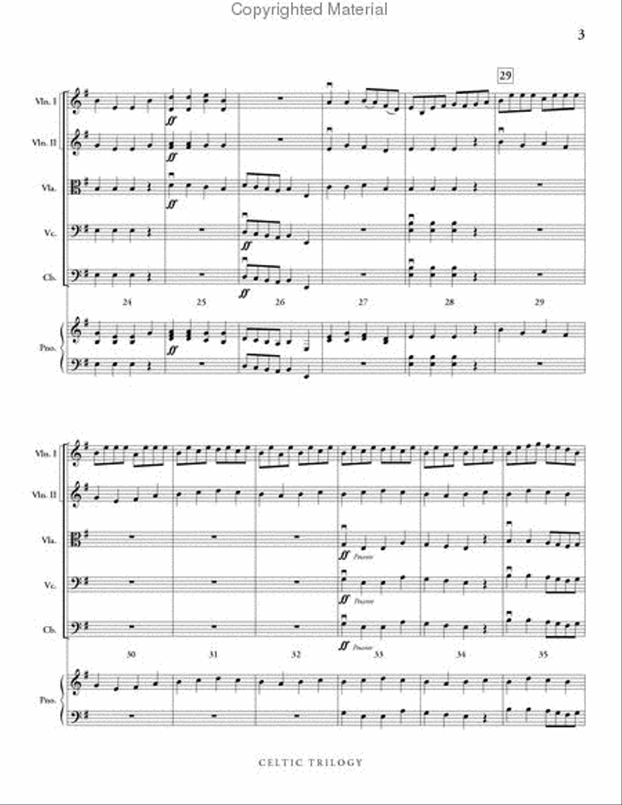 Celtic Trilogy String Orchestra scores gallery preview page 4