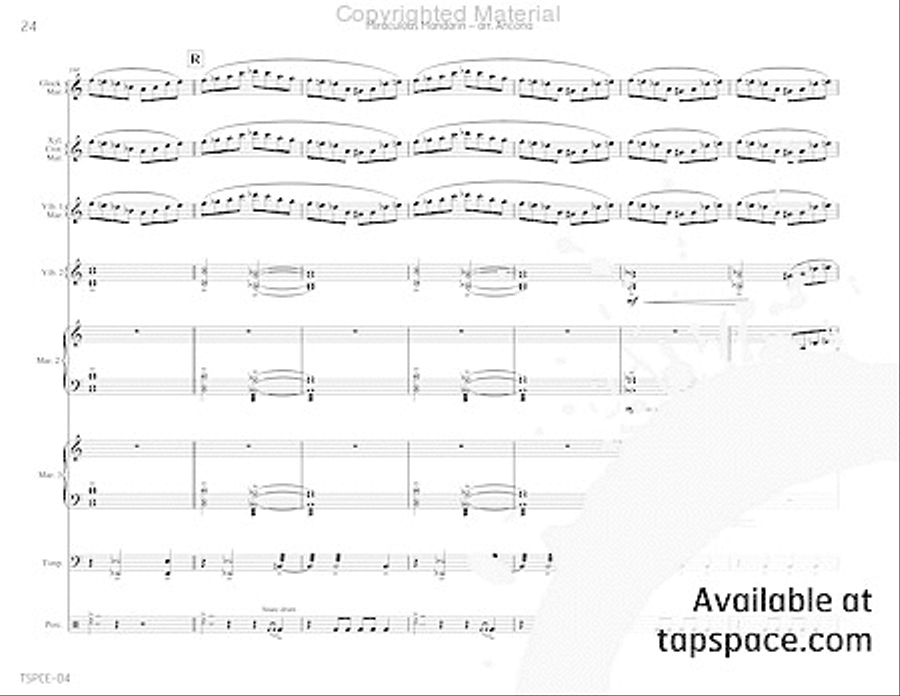 Miraculous Mandarin, The Percussion Ensemble scores gallery preview page 27