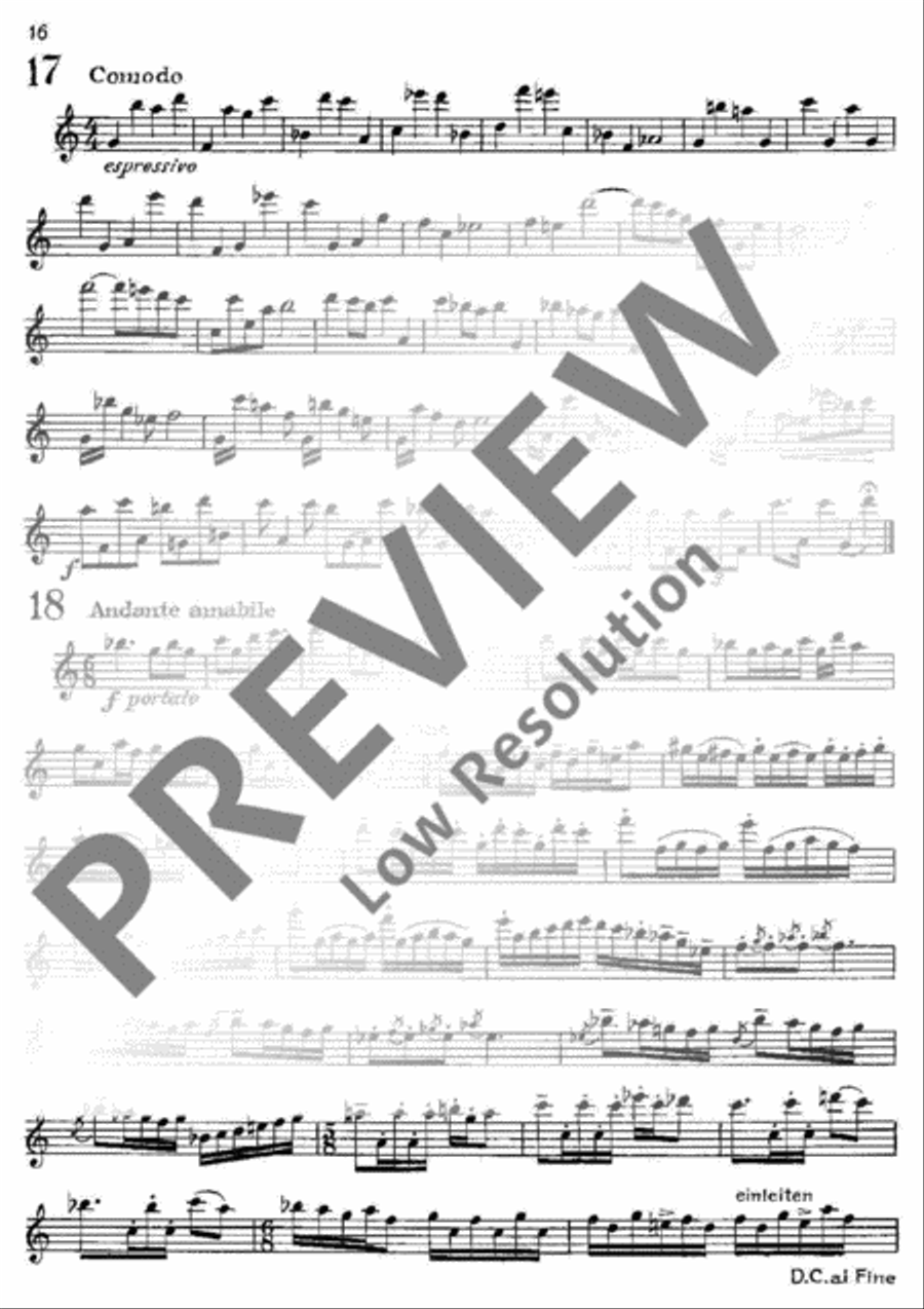 Modern Exercises for Treble Recorder Alto Recorder scores gallery preview page 17