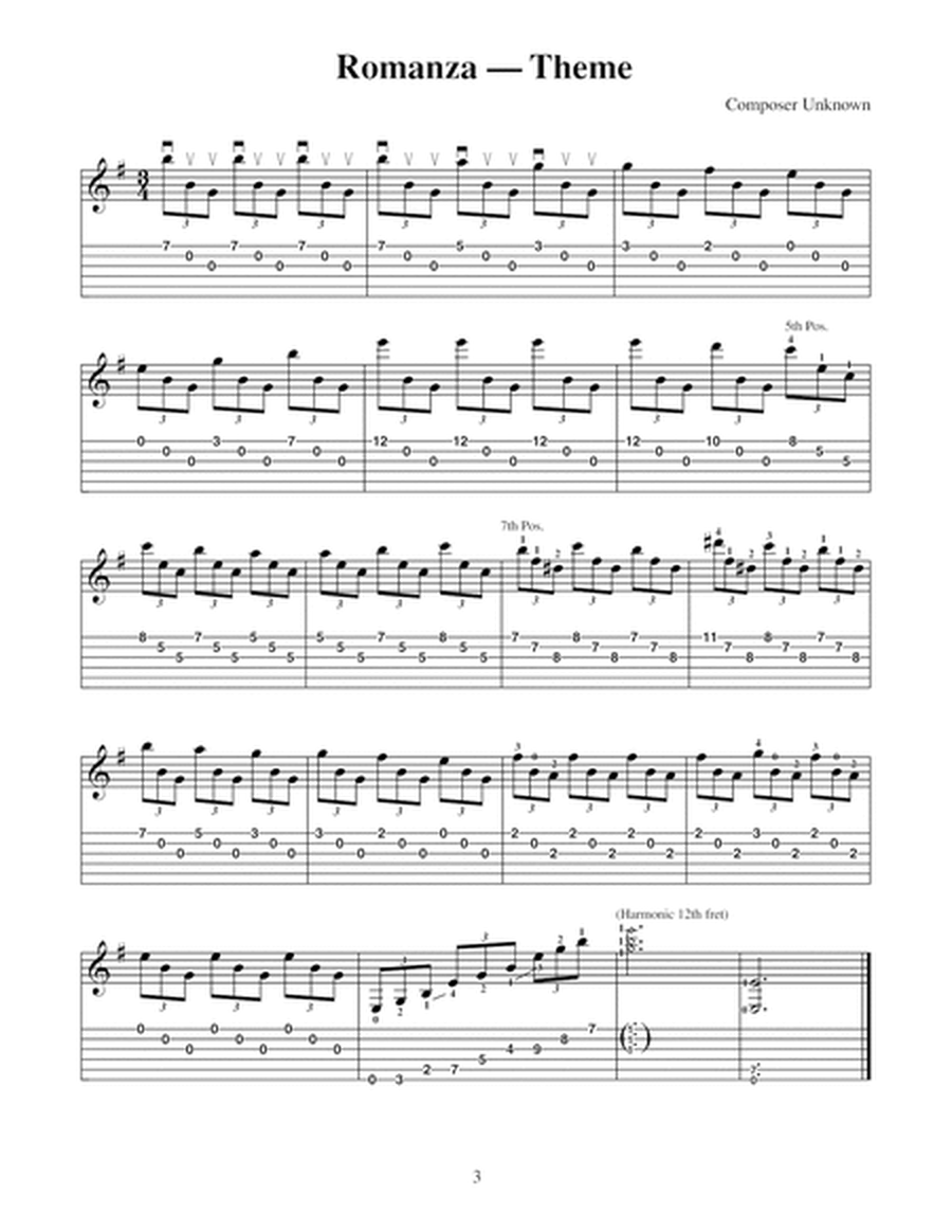 Modern Guitar Method Grade 5, Technique Solos
