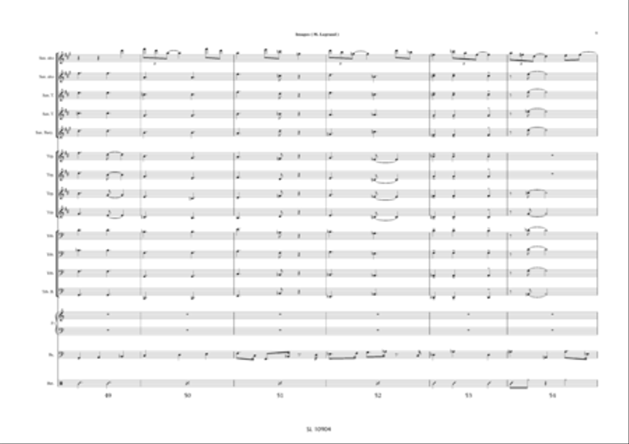 Images pour big band et sax alto solo / piano solo Jazz Ensemble scores gallery preview page 10