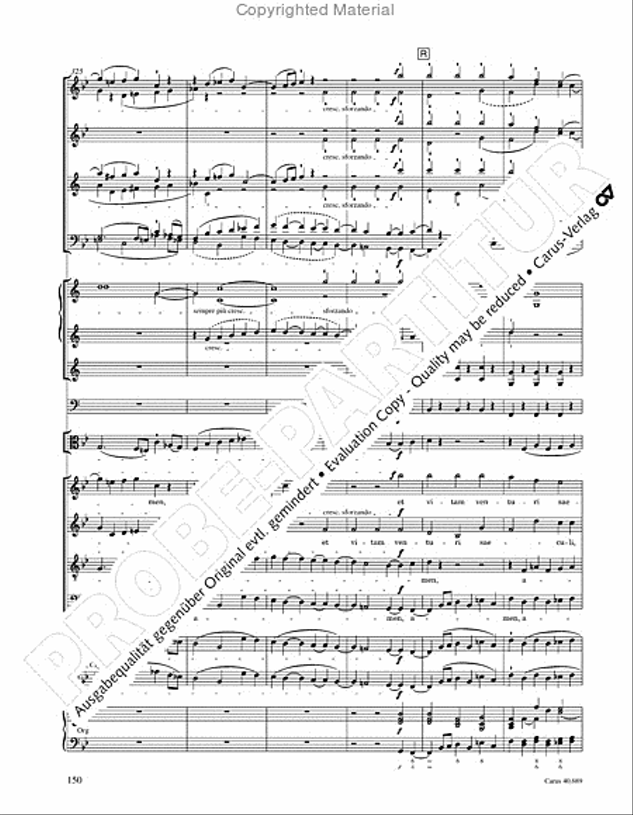 Missa solemnis 4-Part scores gallery preview page 166