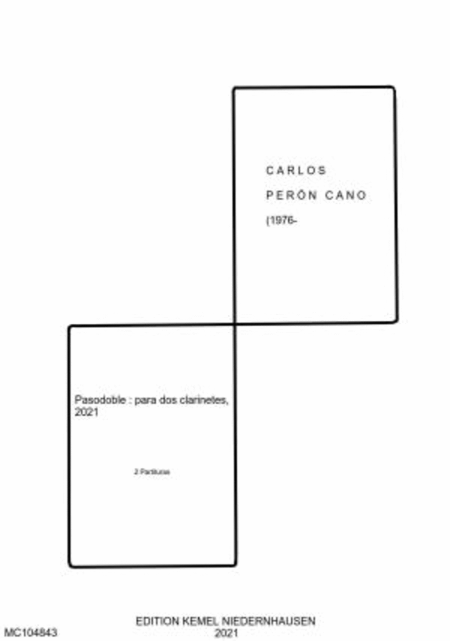 Pasodoble Pasodoble Clarinet Duet scores gallery preview page 1