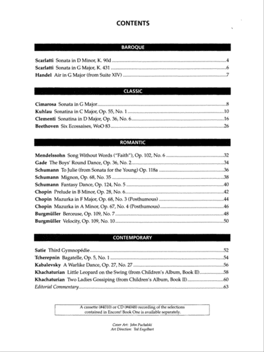 Encore!, Book 1 Encore!, Book 1 Piano Method scores gallery preview page 2