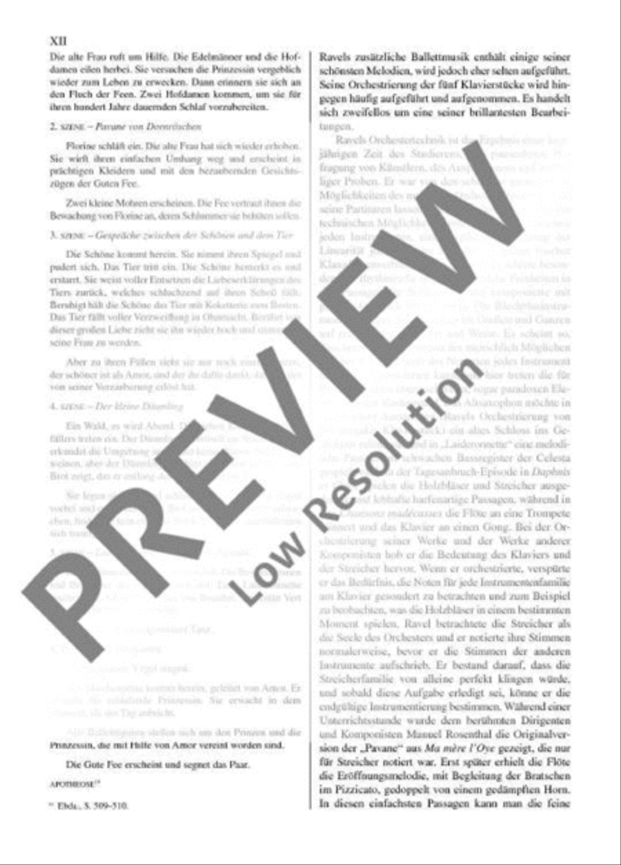 Ma Mère L'Oye Orchestra scores gallery preview page 13