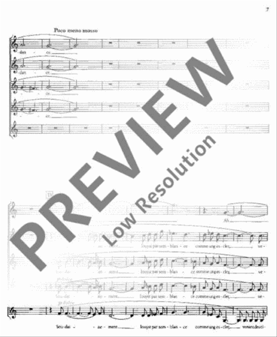Drei französische Chöre Drei französische Chöre Mixed Choir scores gallery preview page 8