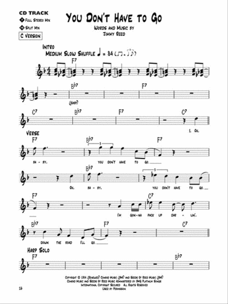 Jimmy Reed Jimmy Reed C Instrument scores gallery preview page 6