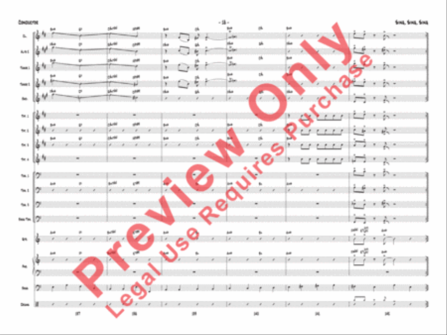 Sing, Sing, Sing Jazz Ensemble scores gallery preview page 21