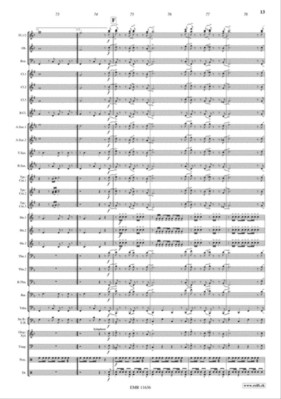 For Your Eyes Only For Your Eyes Only Concert Band scores gallery preview page 14