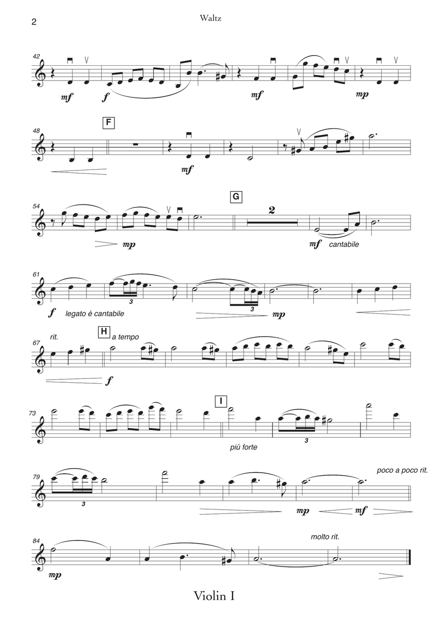 Waltz Unforgettable - for String Orchestra String Orchestra scores gallery preview page 6