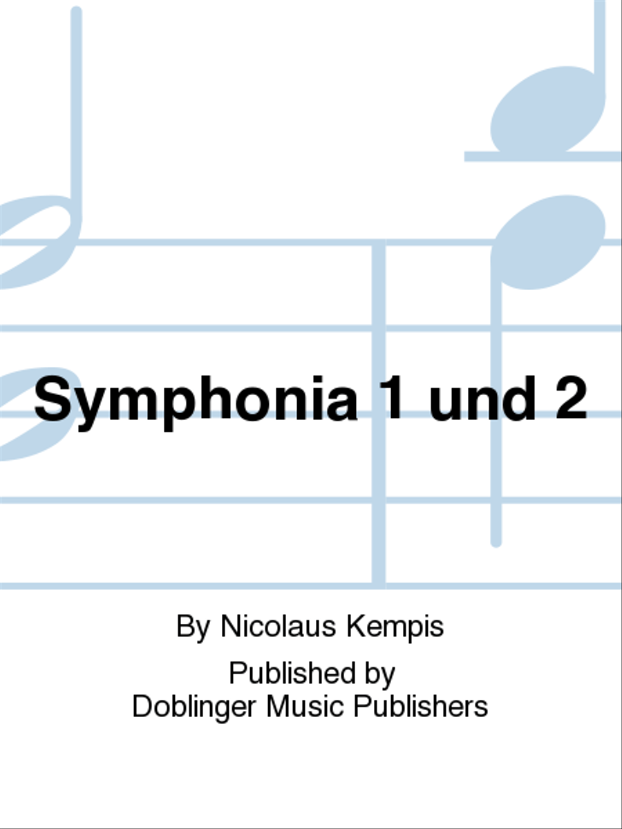 Symphonia 1 und 2 Piano scores gallery preview page 1