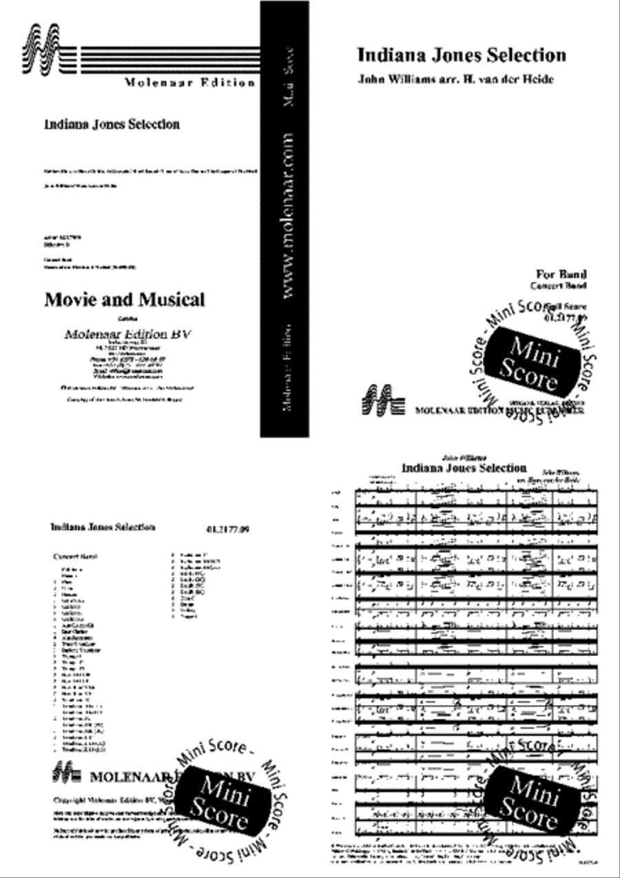 Indiana Jones Selection Concert Band scores gallery preview page 2