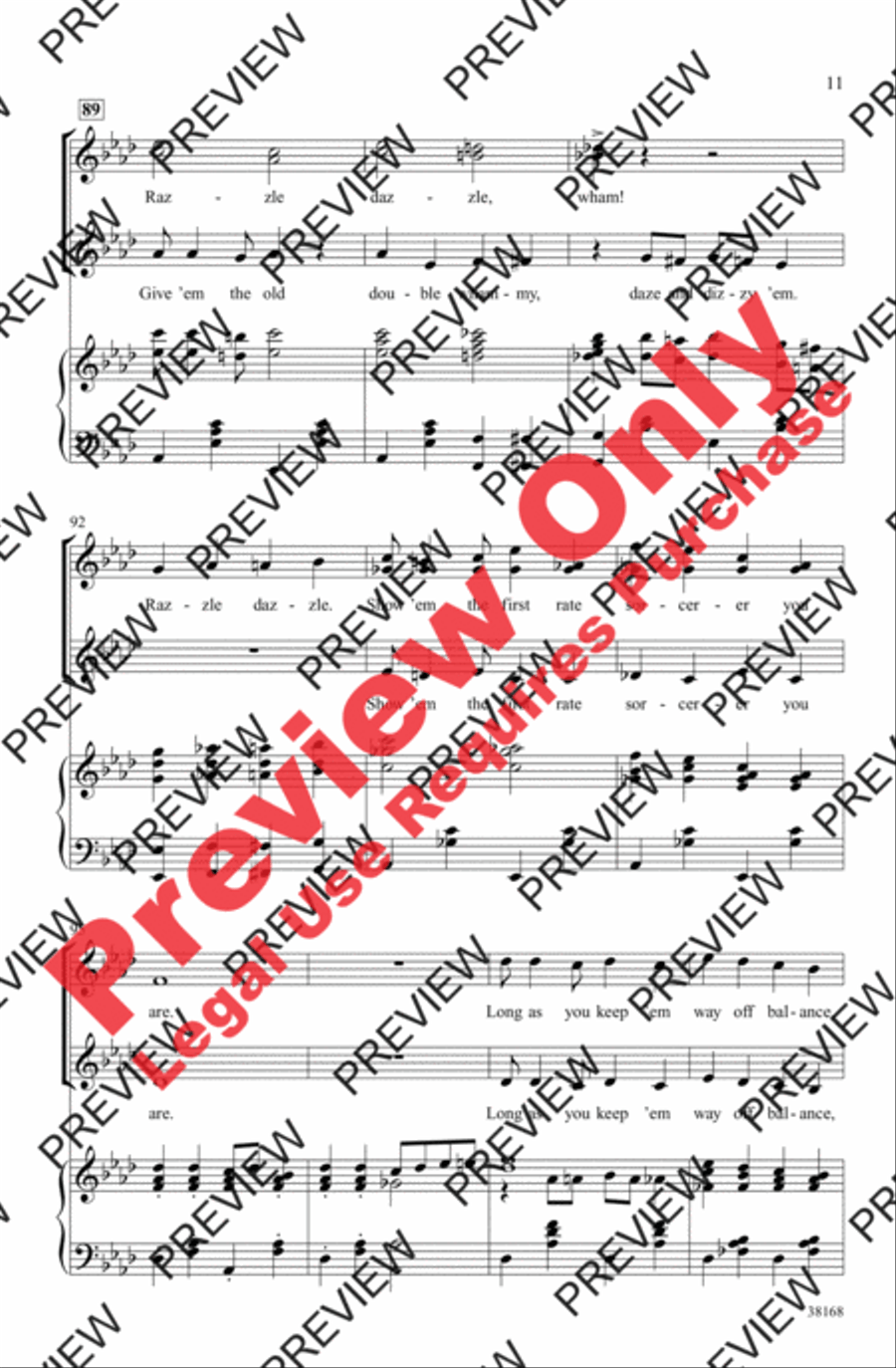 Razzle Dazzle Women's Choir scores gallery preview page 11