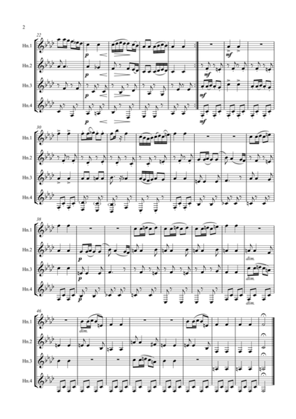 Schubert: Moment Musical No.3 in F minor D780 Op.94 - horn quartet image number null