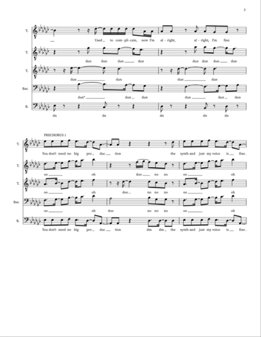 Simple And Sweet Choir scores gallery preview page 3