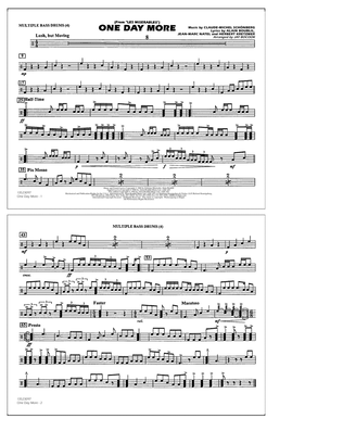 One Day More (from Les Misérables) (arr. Bocook/Rapp) - Multiple Bass Drums