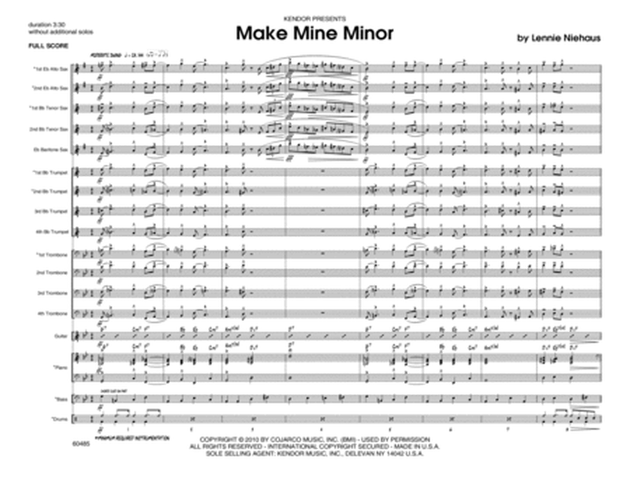 Make Mine Minor - Full Score