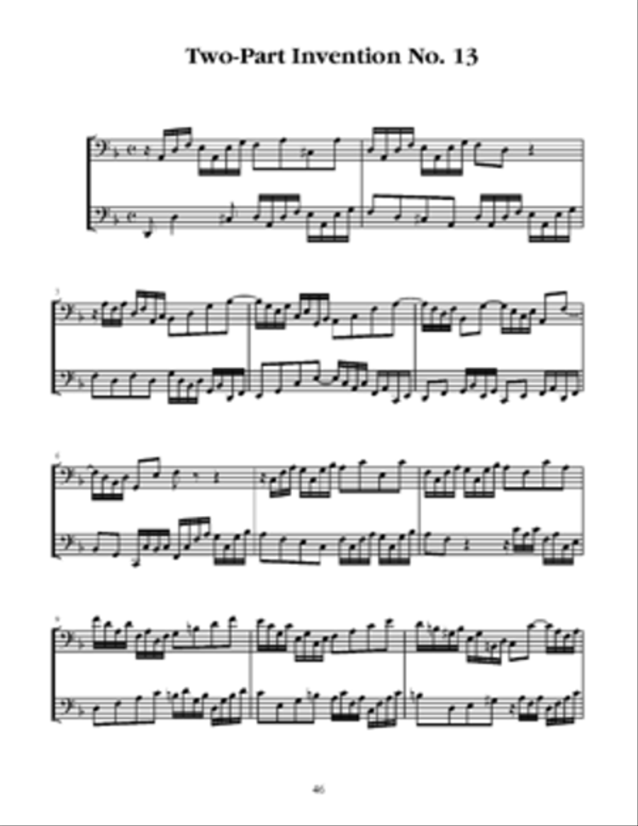 J.S. Bach: Duets for Two Cellos String Duet scores gallery preview page 5