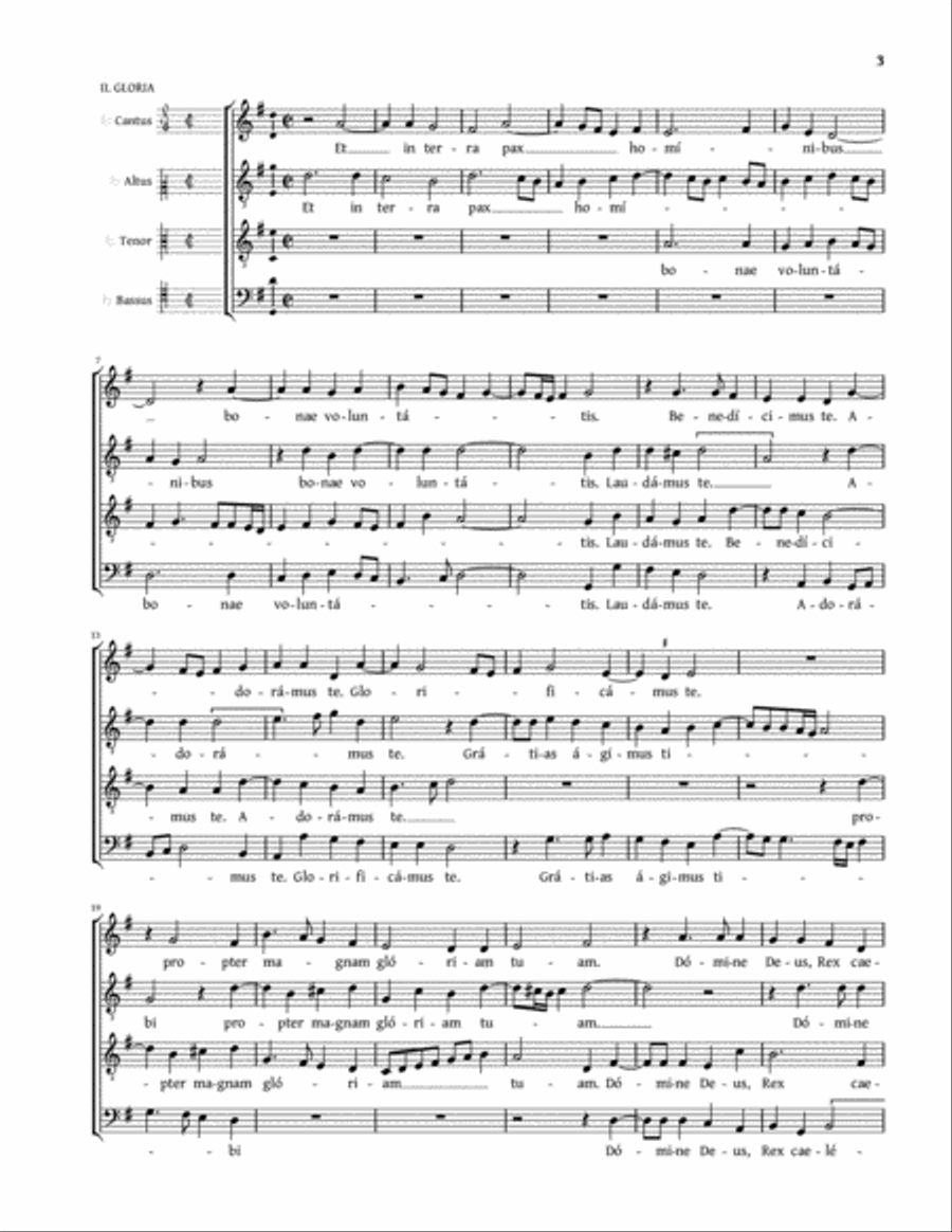 Missa Tu es pastor ovium a 4 (Belli) 4-Part scores gallery preview page 3