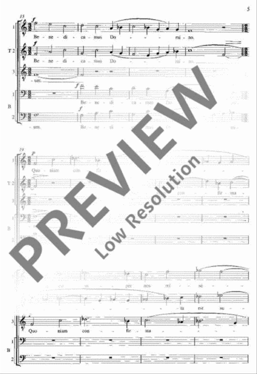 Benedicamus Domino Men's Choir scores gallery preview page 6