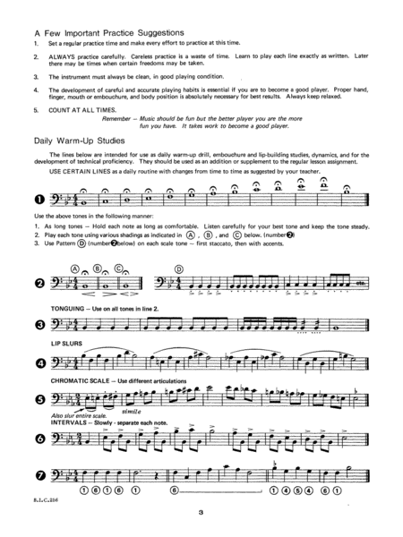 Student Instrumental Course Trombone Student