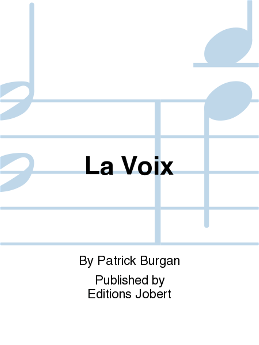 La Voix Soprano Voice scores gallery preview page 1