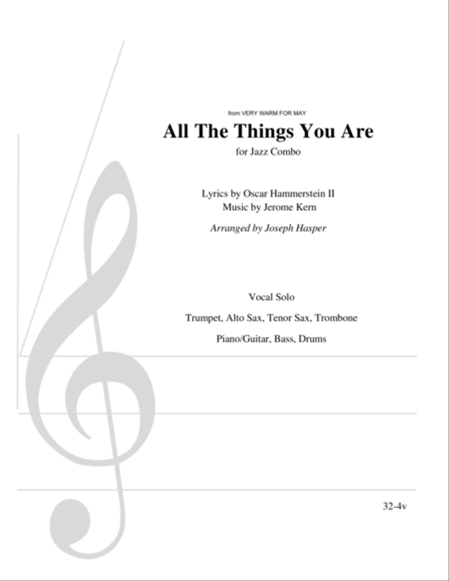 All The Things You Are Jazz Ensemble scores gallery preview page 1