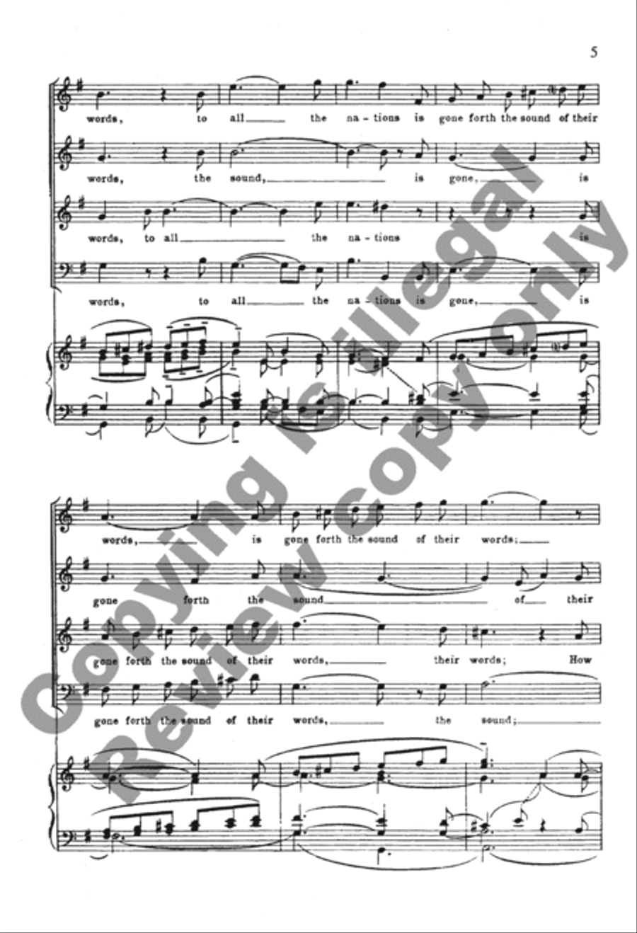 St. Paul: How Lovely Are the Messengers 4-Part scores gallery preview page 15