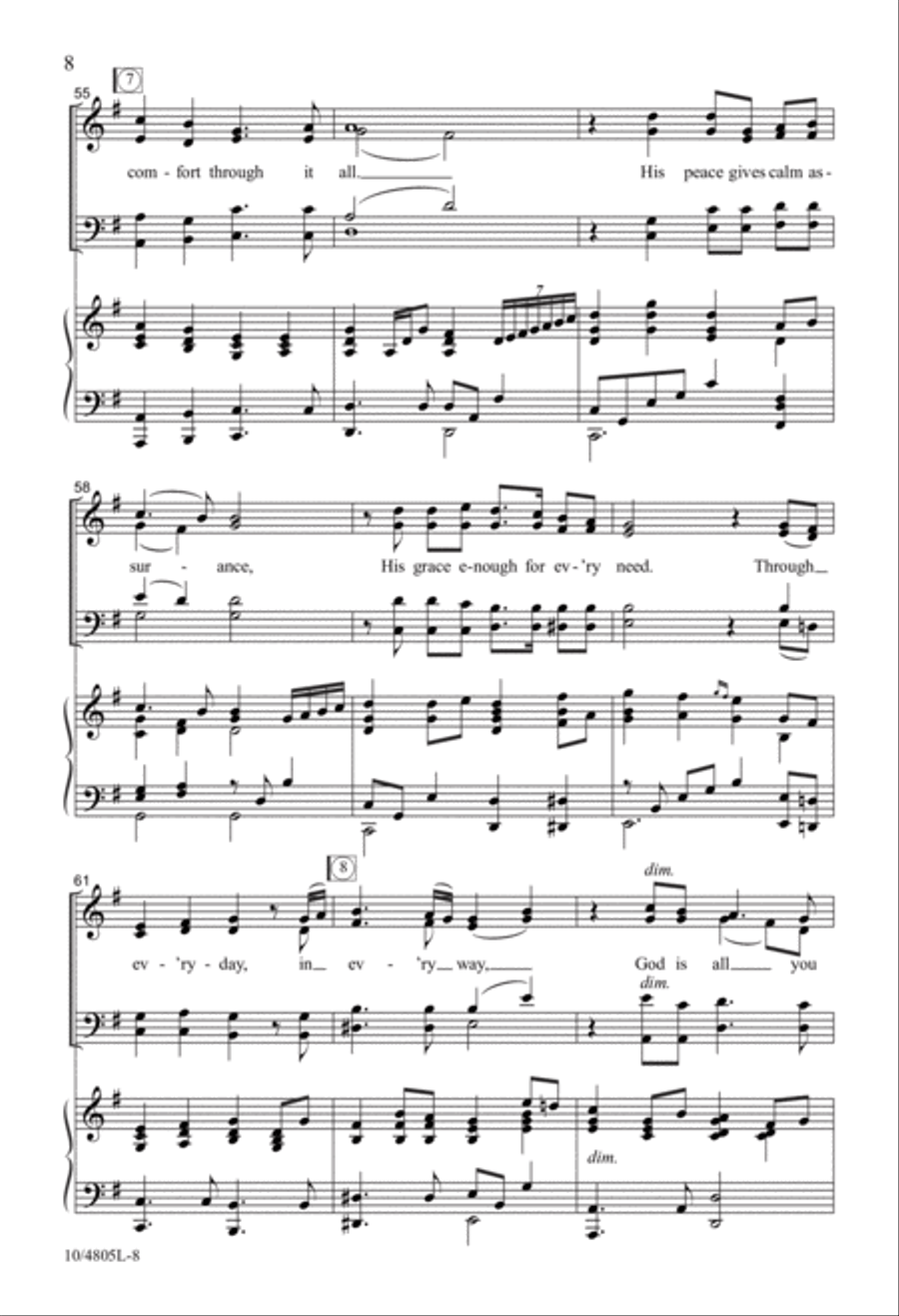 God Is All You Need God Is All You Need 4-Part scores gallery preview page 8