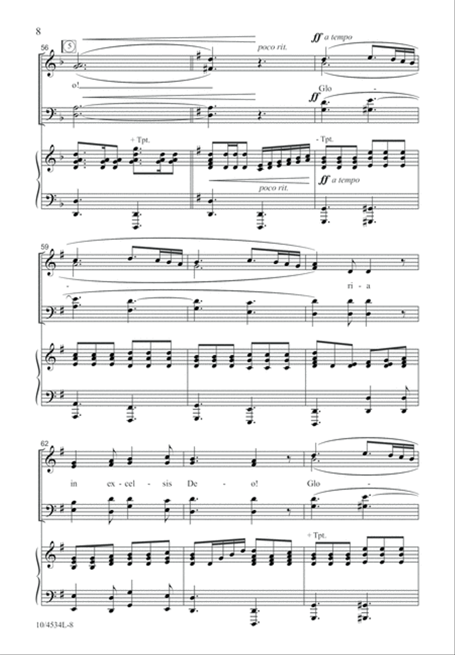 Gloria! 4-Part scores gallery preview page 9