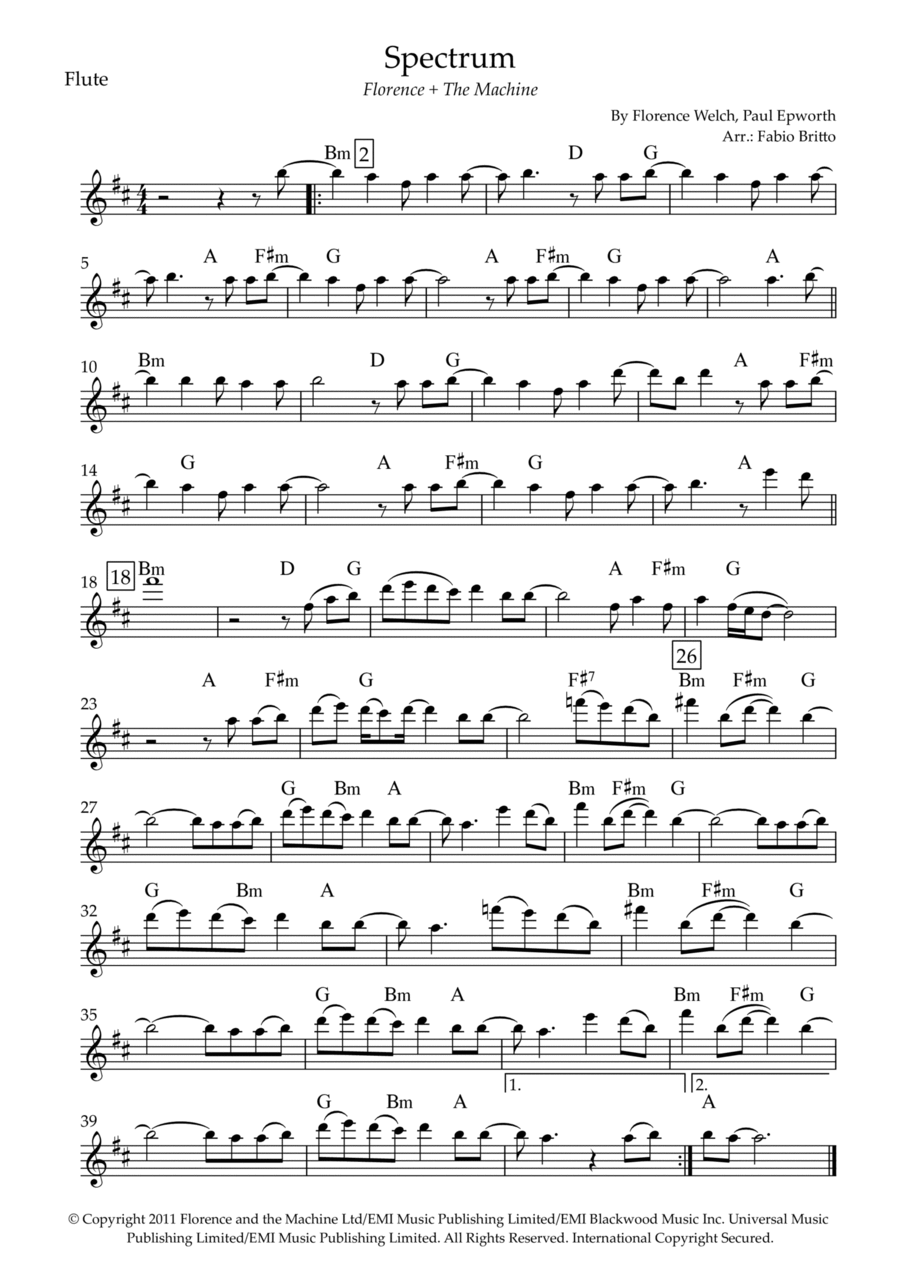 Spectrum Spectrum Flute Solo scores gallery preview page 1