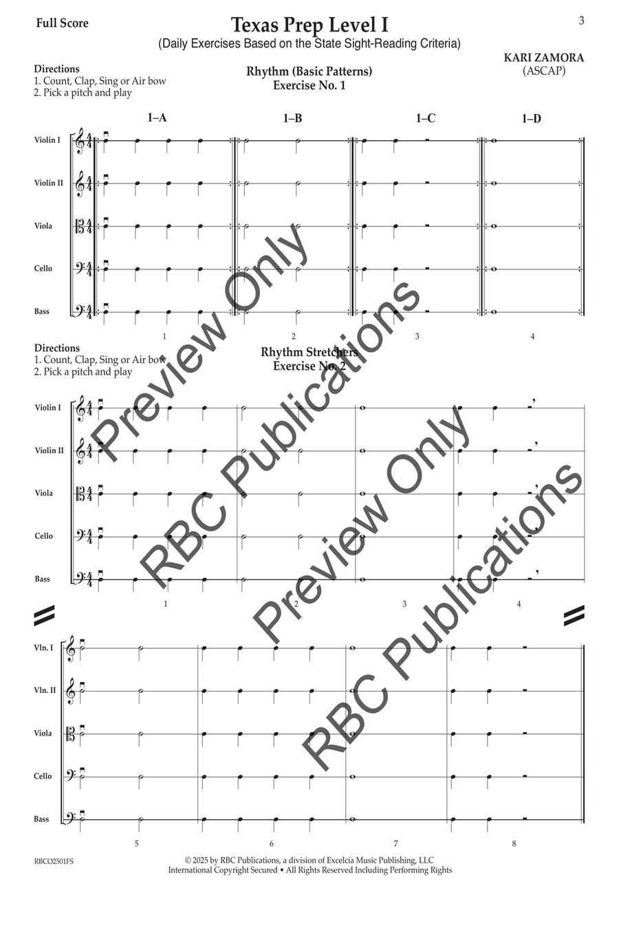 Texas Prep Level I Texas Prep Level I Orchestra scores gallery preview page 2