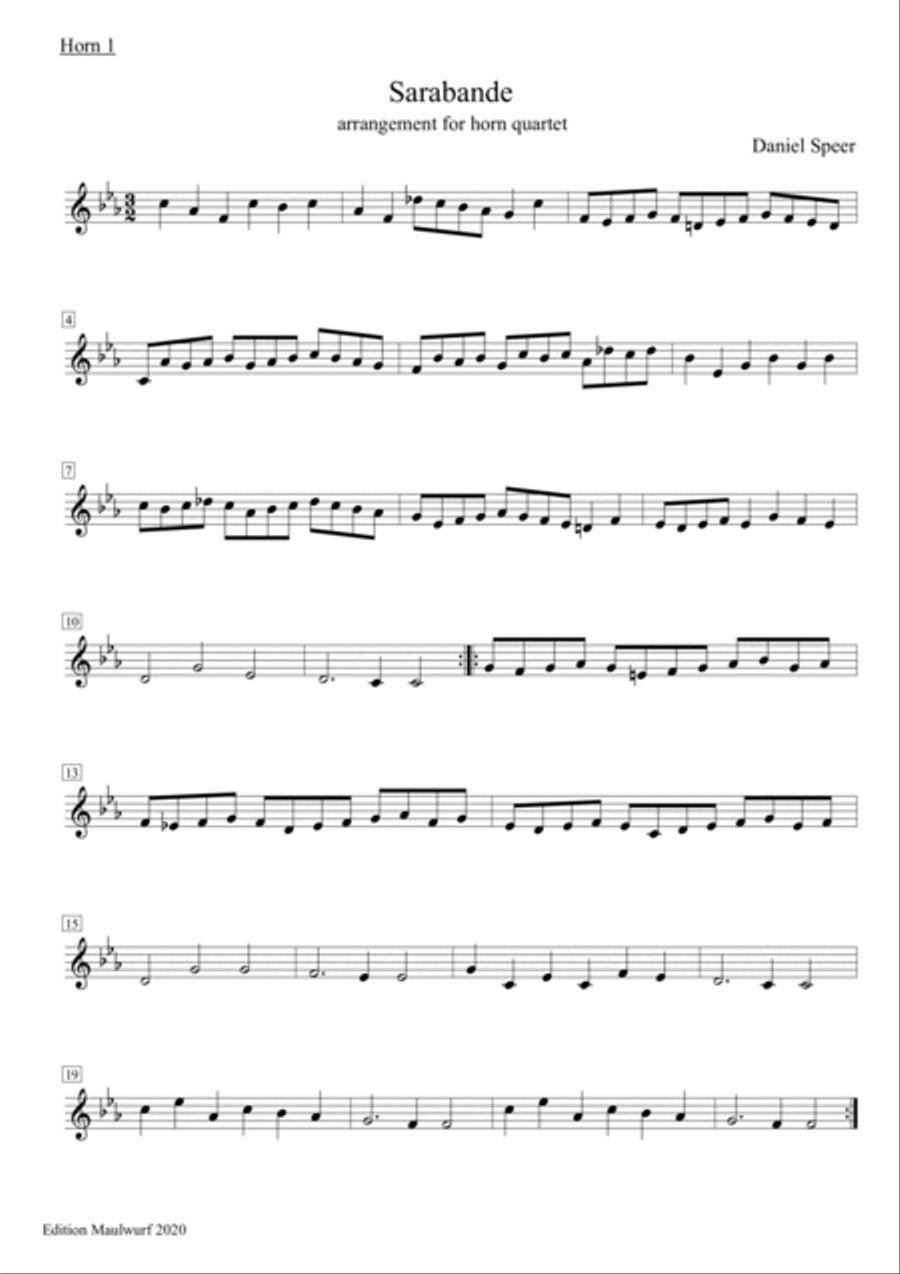 Sarabande Brass Quartet scores gallery preview page 3