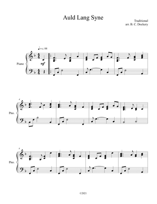 Book cover for Auld Lang Syne (Solo Piano)