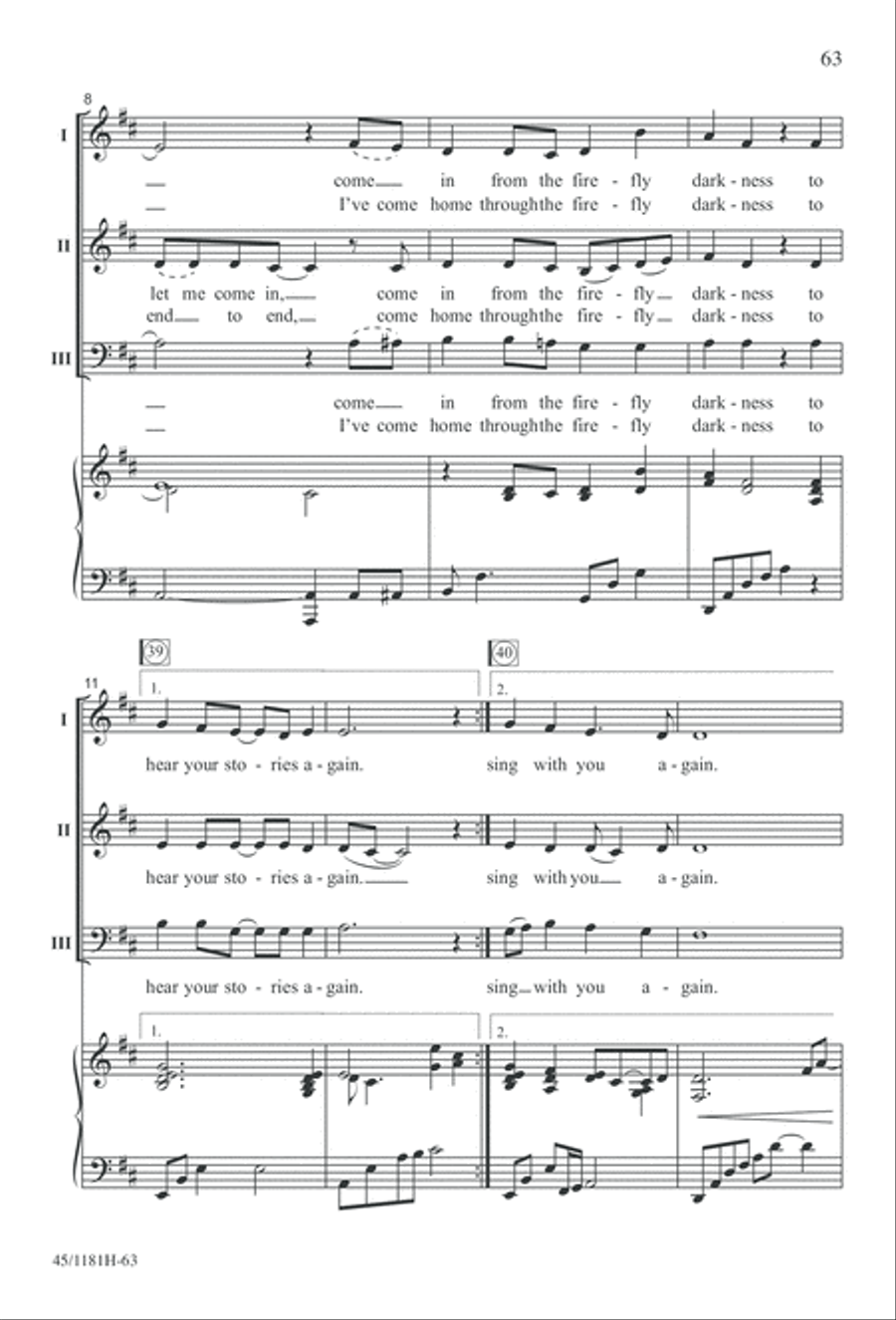 Contemporary Choral Classics 3-Part scores gallery preview page 63