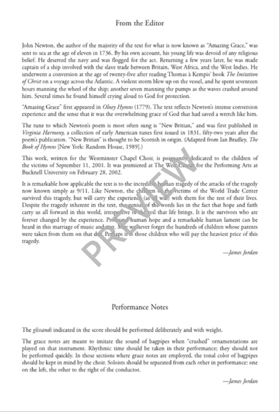 Choral Reflection on Amazing Grace - TTBB edition TTBB scores gallery preview page 2